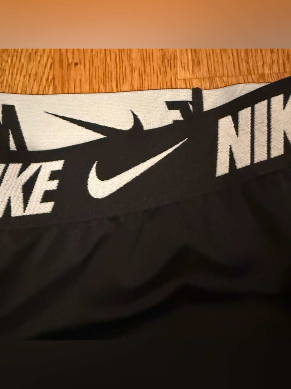 NWT Nike Swim Fusion Logo Tape Women's 3" Kickshort Black NESSG277-001 Sz Medium - Picture 3 of 11
